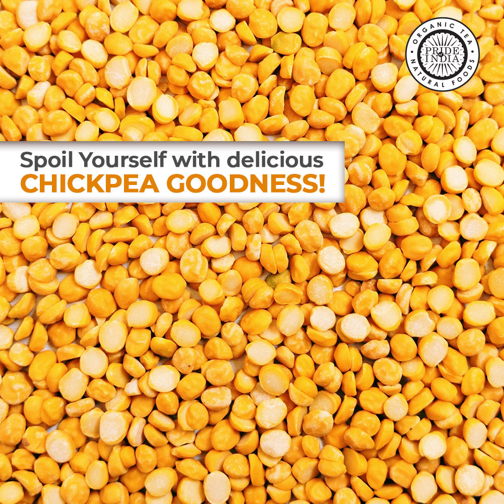 Indian Split Yellow Chickpea Lentils - Protein & Fiber Rich Chana Dal Jar - Pride Of India