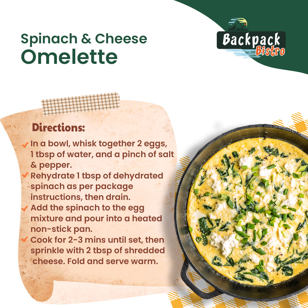 Backpack Bistro Dehydrated Finely Chopped Spinach - Pride Of India