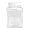 Clear PET Plastic Grip Dry/Liquid Food Storage Jars w/ Caps (Food Grade - BPA Free) - Pride Of India